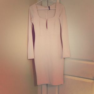Lulu’s long sleeve blush bodycon